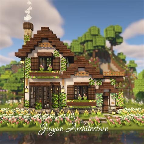 Minecraft: How to Build an Aesthetic Cottage .